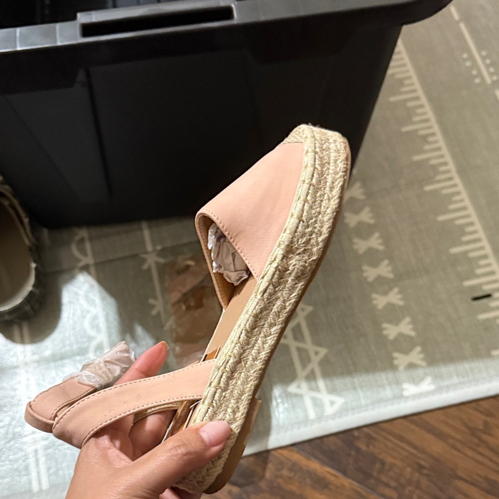 Bella Marie Blush Espadrille Flats - Picture 3 of 5